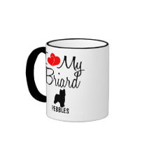 Custom I Liebe My Briard Tasse