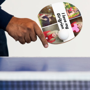 Custom I Liebe my Girlfriend 4 Foto Tischtennis Schläger