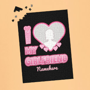 Custom I Liebe My Girlfriend - Foto & Name hinzufü