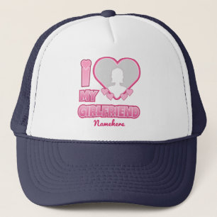 Custom I Liebe My Girlfriend - Foto & Name hinzufü Truckerkappe