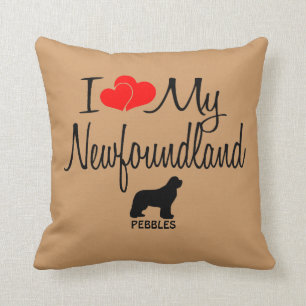 Custom I Liebe My Newfundland Kissen