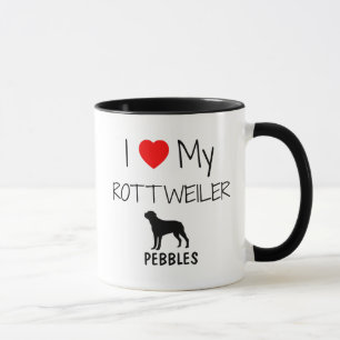 Custom I Liebe My Rottweiler Tasse