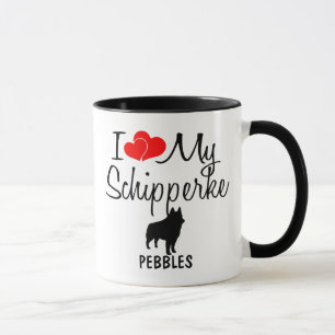 Custom I Liebe My Schipperke Tasse