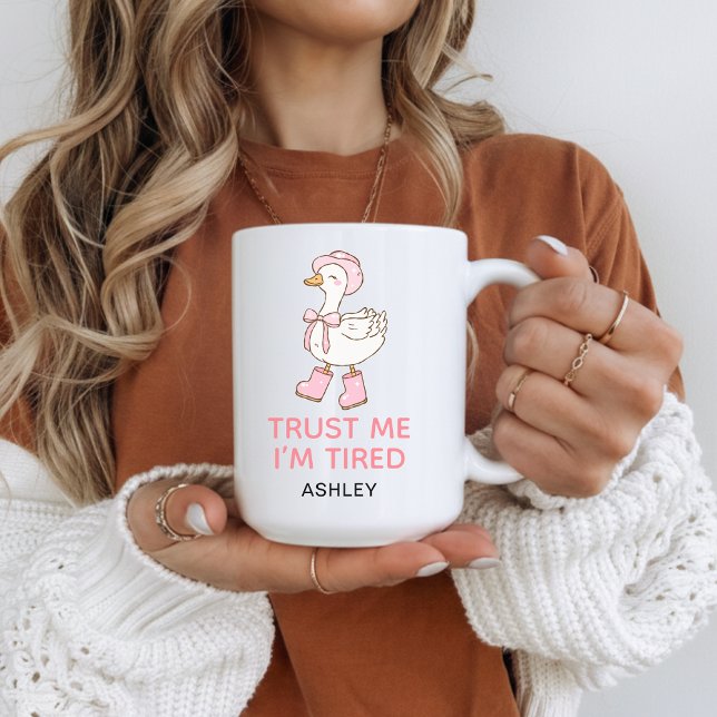 Custom I’m Tired Mug Graduation Gift for Nurses Kaffeetasse (Trust Me I’m Tired Coffee Mug Gift for Doctors, Funny Nurse Life Mug Trust Me I’m Tired Gift)
