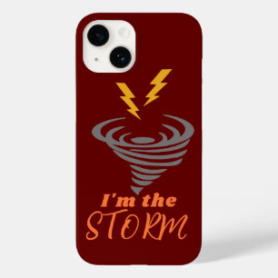 Custom Ich bin der Sturm Frauen Empowerment iPhone Case-Mate iPhone 14 Hülle