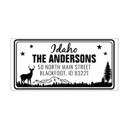 Custom Idaho State License Plate Address  Permastempel