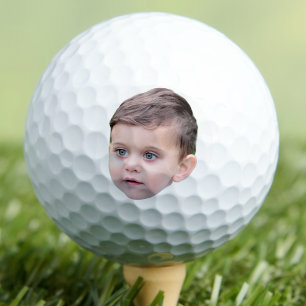 Custom Image Face, Gift Vater, New Dad Baby Golfball
