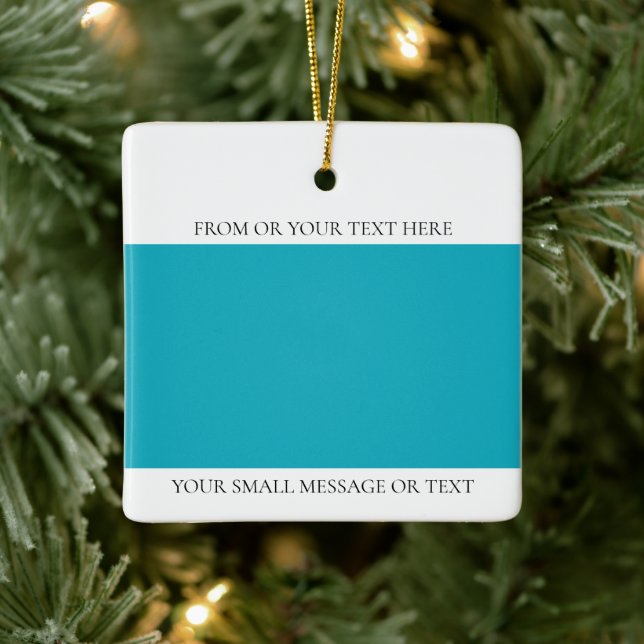 Custom Image Text Keramikornament (Baum)
