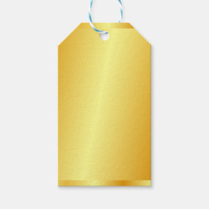 Custom Imitate Gold Metallic Look Eleganter Lederw Geschenkanhänger