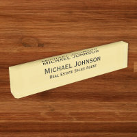 Custom Imitats Gold Modern Beruflich Office Title