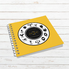 Custom Indian Zodiac - Yellow Cover Notizbuch