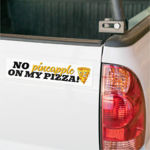 Custom Ingredient Angry Pizza Autoaufkleber