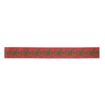 CUSTOM INITIAL CHRISTMAS Ribbon