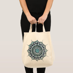 Custom Initial Mandala Design Tote Bag Tragetasche