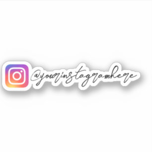 Custom Instagram Calligrafy Sticker