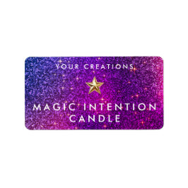 Custom Intention Candle Sticker Labels Adressaufkleber