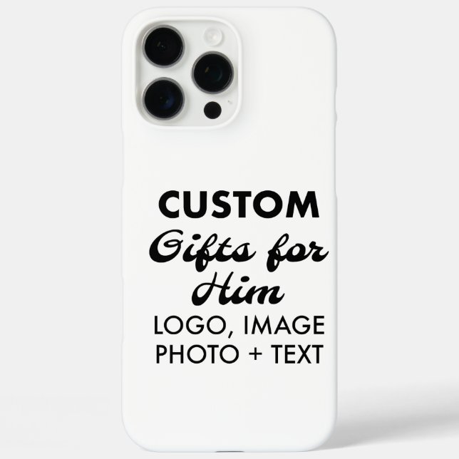 Custom iPhone 16 Pro Max Slim Fall Hülle (Rückseite)