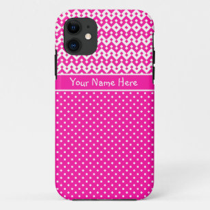 Custom iPhone 5s Xtreme Fall: Candy Pink und White Case-Mate iPhone Hülle