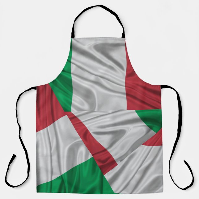 Custom ITALY ITALIAN FLAG Collage Große Schürze (Vorderseite)