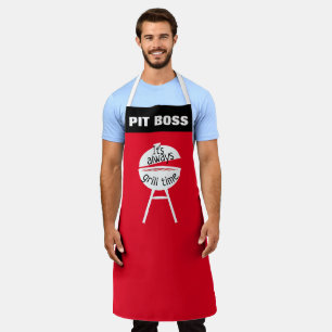 Custom It's Always Grill Time Funny GRILLEN Koch  Schürze