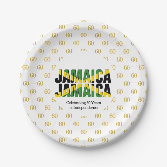 Custom JAMAICA 60. Pappteller (Vorderseite)
