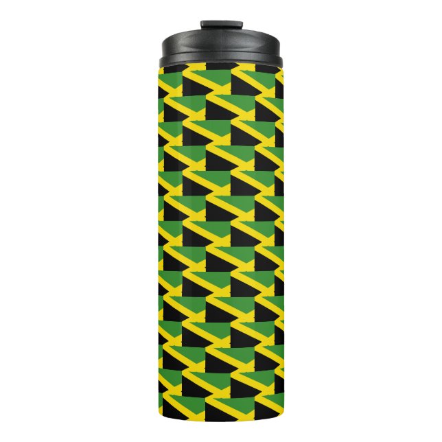 Custom Jamaica Flag Thermosbecher (Vorderseite)