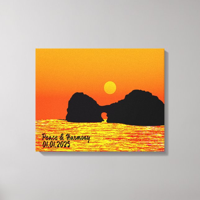 Custom Japan Landschaft Reisen Ästhetische Farbe Leinwanddruck (Vorderseite)