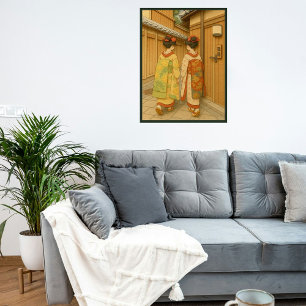 Custom Japan Travel Landscape Ästhetik Geisha Poster
