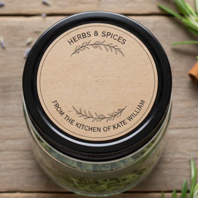 Custom Jar / Spice Blank Sticker Label  (Créateur téléchargé)