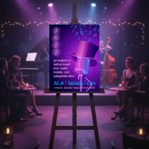 Custom Jazz Night Retro Poster