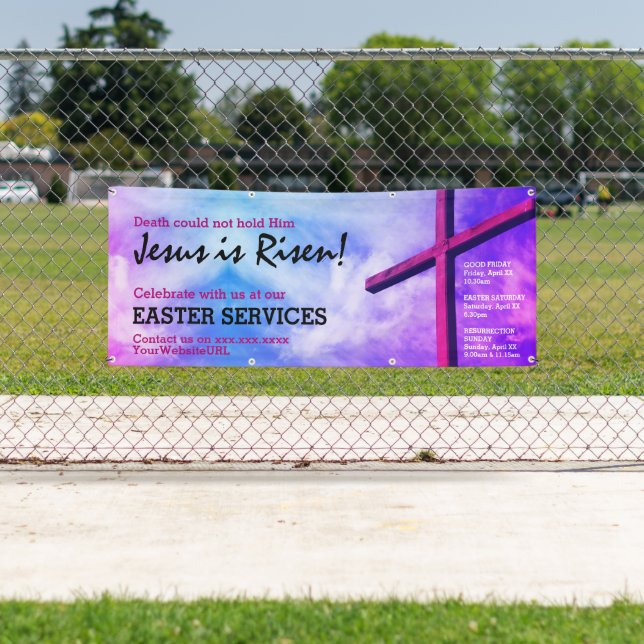 Custom JESUS IST REASY Oster Banner (Insitu)
