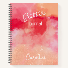 Custom Jewel tone - Reds Abstrakt Dankbarkeit Notizbuch