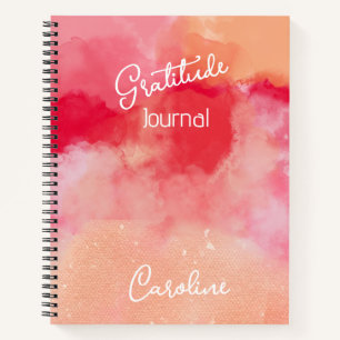 Custom Jewel tone - Reds Abstrakt Dankbarkeit Notizbuch
