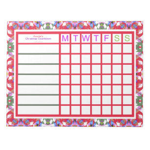Custom Jolly Christmas ADHD Girls Womens Planner Notizblock