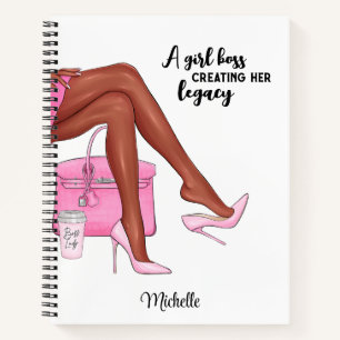 Custom Journal, Personalisiert Black Girl Notebook Notizbuch