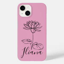 Custom July Water Lily Birth Blume Geschenk für Ge