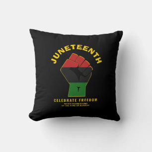 Custom JUNETEENTH Celebrate Freedom Kissen