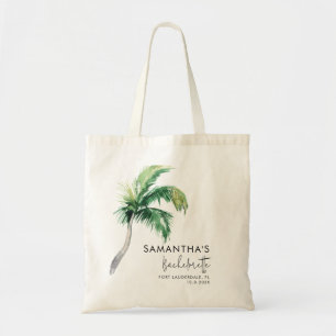 Custom Junggeselinnen-Abschied Tropical Palm Tree Tragetasche