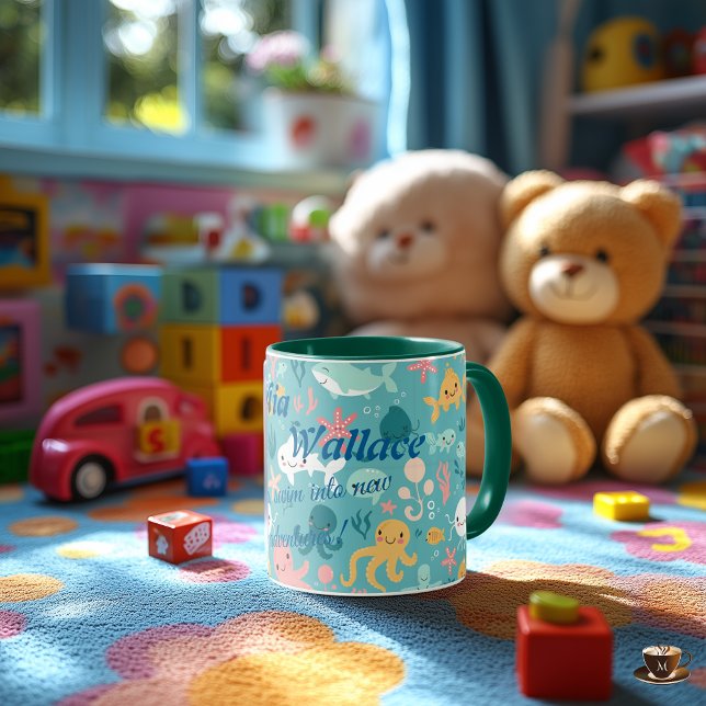 Custom Kawaii Unterwasser Adventure Tasse für Kind (Von Creator hochgeladen)