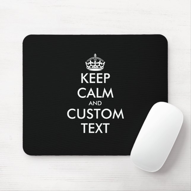 Custom keep calm and carry on mouse pad gift mousepad (Mit Mouse)