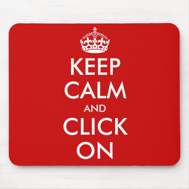 Custom Keep Calm Mousepad | Customizable template (Vorne)