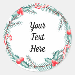 Custom Keepake Weihnachten Runder Aufkleber