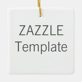 Custom Keramik SQUARE Weihnachtsbaum Ornament