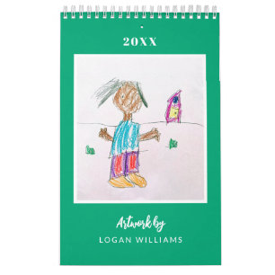 Custom Kids' Art Keepake Weihnachtsgeschenk Kalender