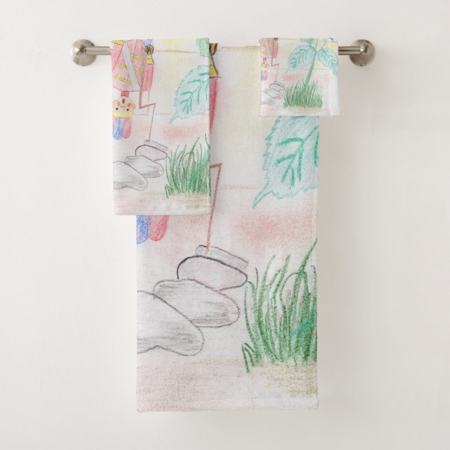Custom Kids Artwork, Nutcracker Spielzeug, Schmett Badhandtuch Set (Insitu)