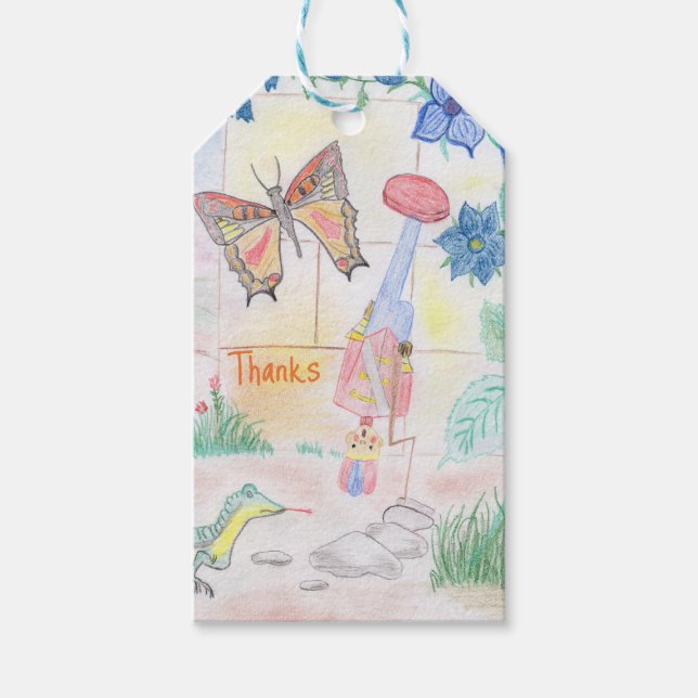 Custom Kids Artwork, Nutcracker Spielzeug, Schmett Geschenkanhänger (Vorderseite)