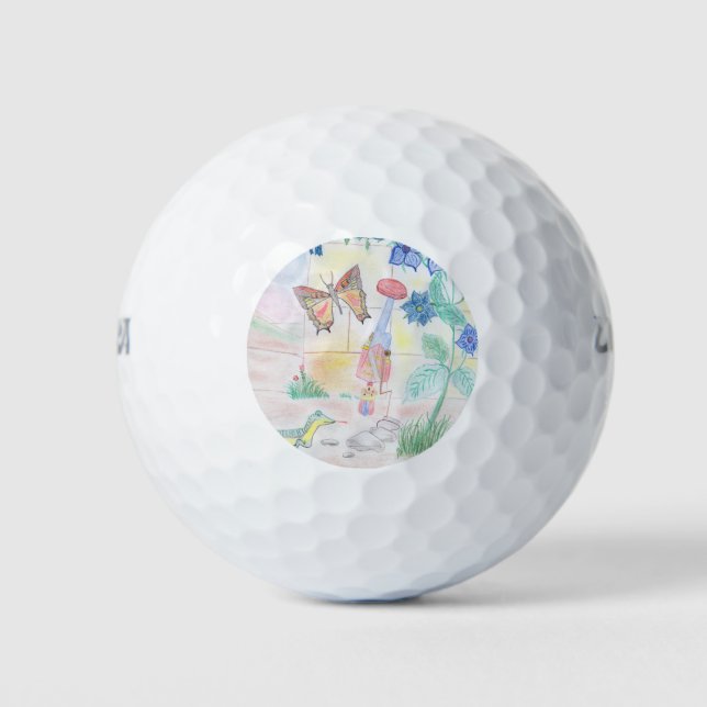 Custom Kids Artwork, Nutcracker Spielzeug, Schmett Golfball (Vorderseite)