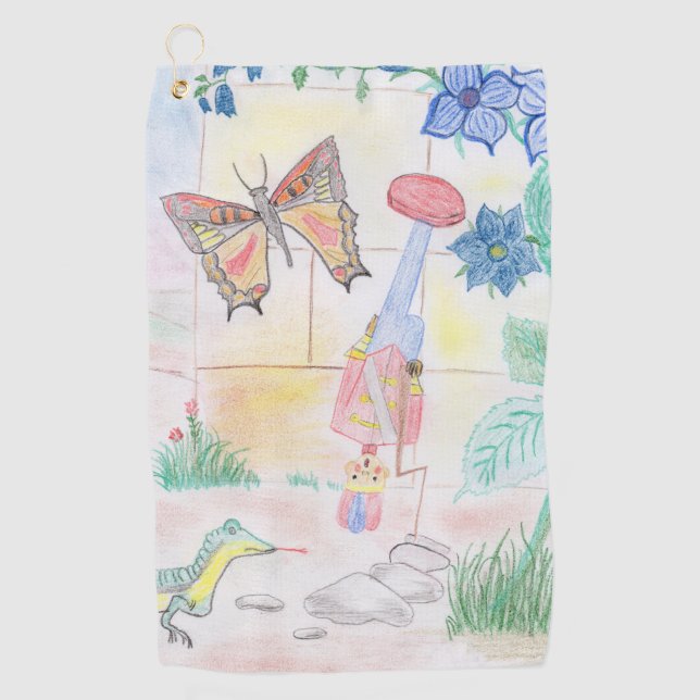Custom Kids Artwork, Nutcracker Spielzeug, Schmett Golfhandtuch (Vorderseite)