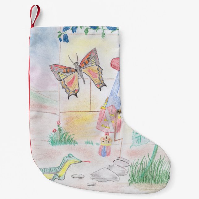Custom Kids Artwork, Nutcracker Spielzeug, Schmett Kleiner Weihnachtsstrumpf (Vorderseite)