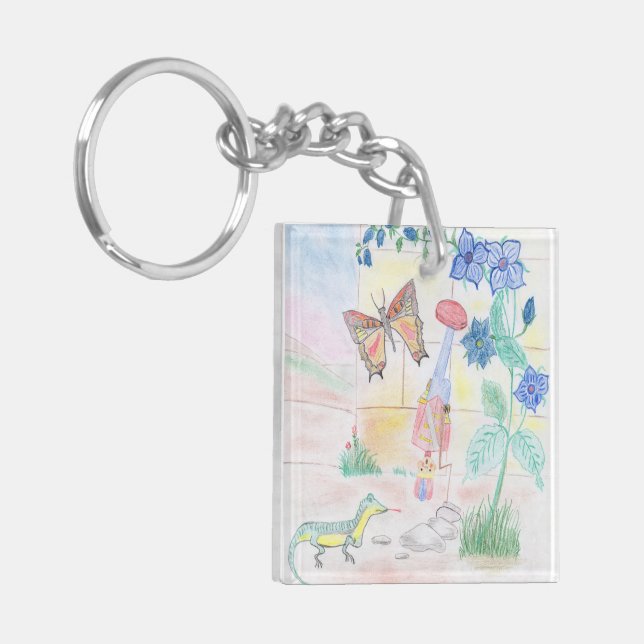 Custom Kids Artwork, Nutcracker Spielzeug, Schmett Schlüsselanhänger (Vorderseite links)